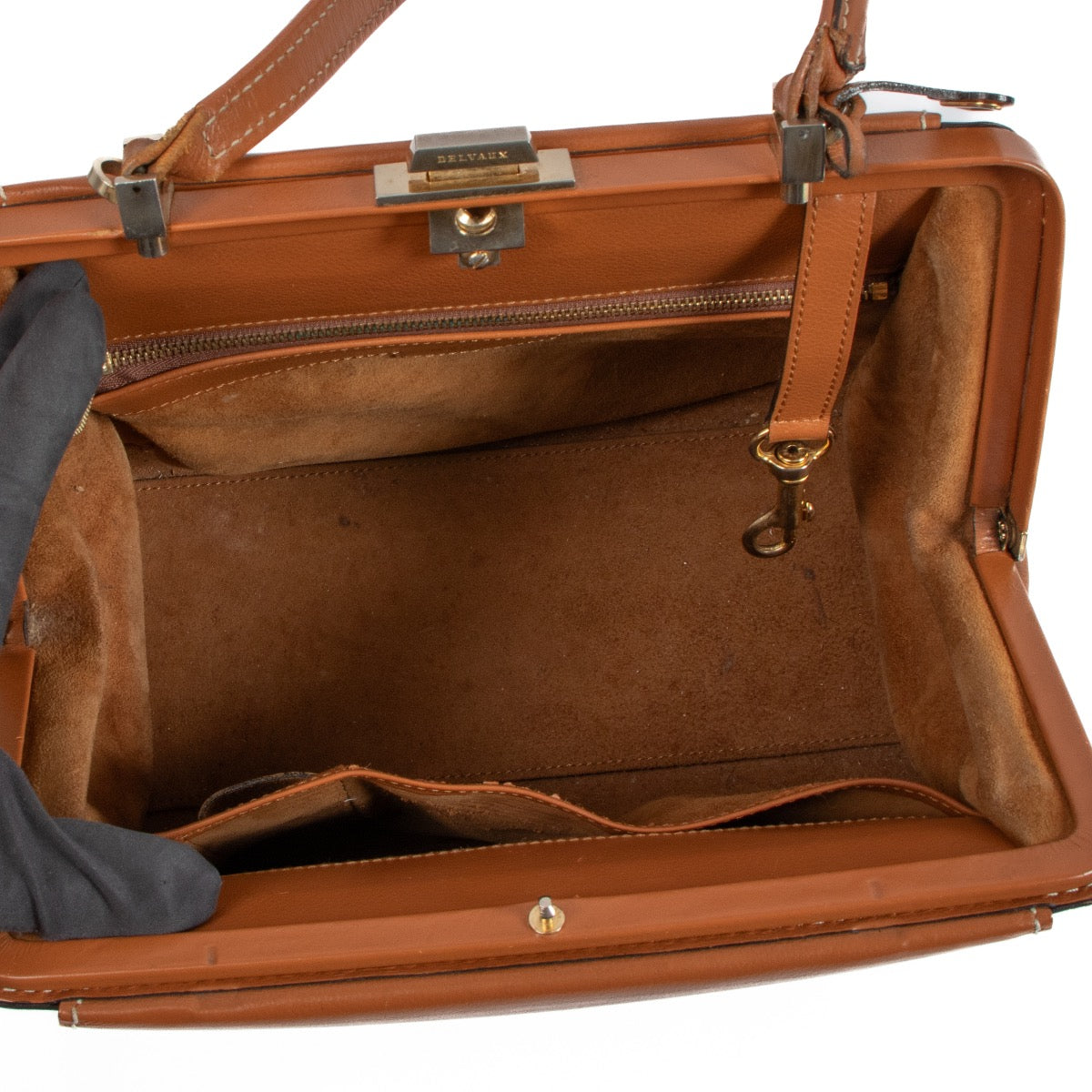 shop 100% authentic second hand Delvaux Cognac Illusion Top Handle Bag + Two Covers on Labellov.com