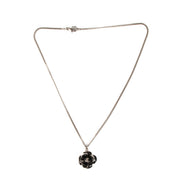 Chanel 09A Black Camellia Necklace