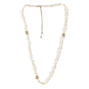 Chanel 10A Gold Pearl Long Necklace