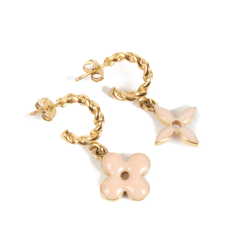 Louis Vuitton Gold Sweet Monogram Earrings