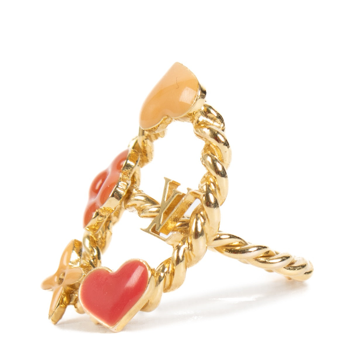 Louis Vuitton Gouden Sweet Monogram Ring - Maat 49,5