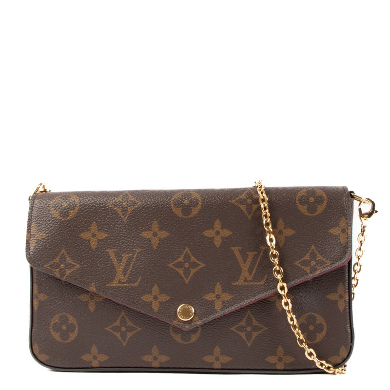 Shop safe online at LABELLOV in Antwerp, Brussels and Knokke this 100% authentic second hand Louis Vuitton Monogram Pochette Felicie. Veilig online tweedehands authentieke Louis Vuitton Monogram Pochette Felicie handtas bij Labellov kopen.