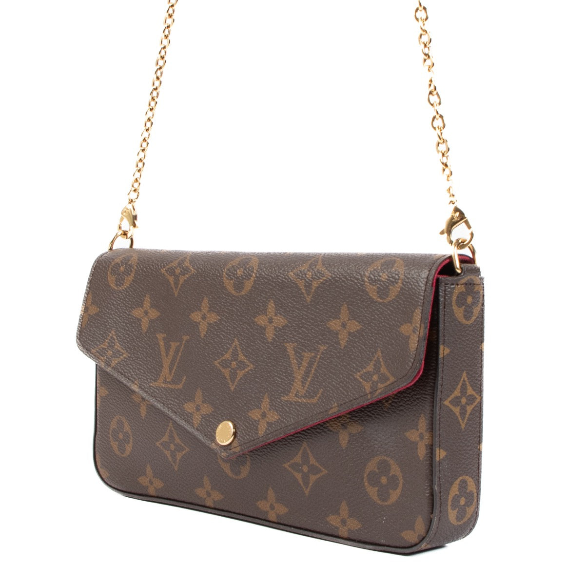 Shop safe online at LABELLOV in Antwerp, Brussels and Knokke this 100% authentic second hand Louis Vuitton Monogram Pochette Felicie. Veilig online tweedehands authentieke Louis Vuitton Monogram Pochette Felicie handtas bij Labellov kopen.