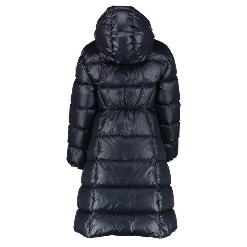 Moncler Navy Blue Selenga Long Down Jacket - Size 0