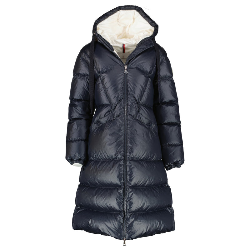 Moncler Navy Blue Selenga Long Down Jacket