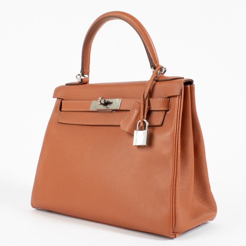 Hermès Kelly 28 Verso Blush/Rose Jaipur Evercolor PHW