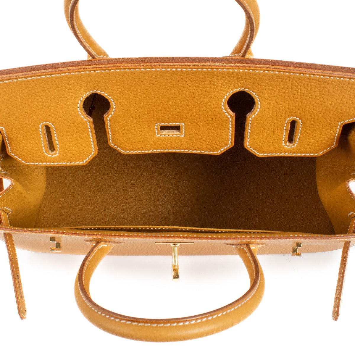 Hermès Birkin 30 Sellier Naturel Sable Vache Naturelle Grainée GHW