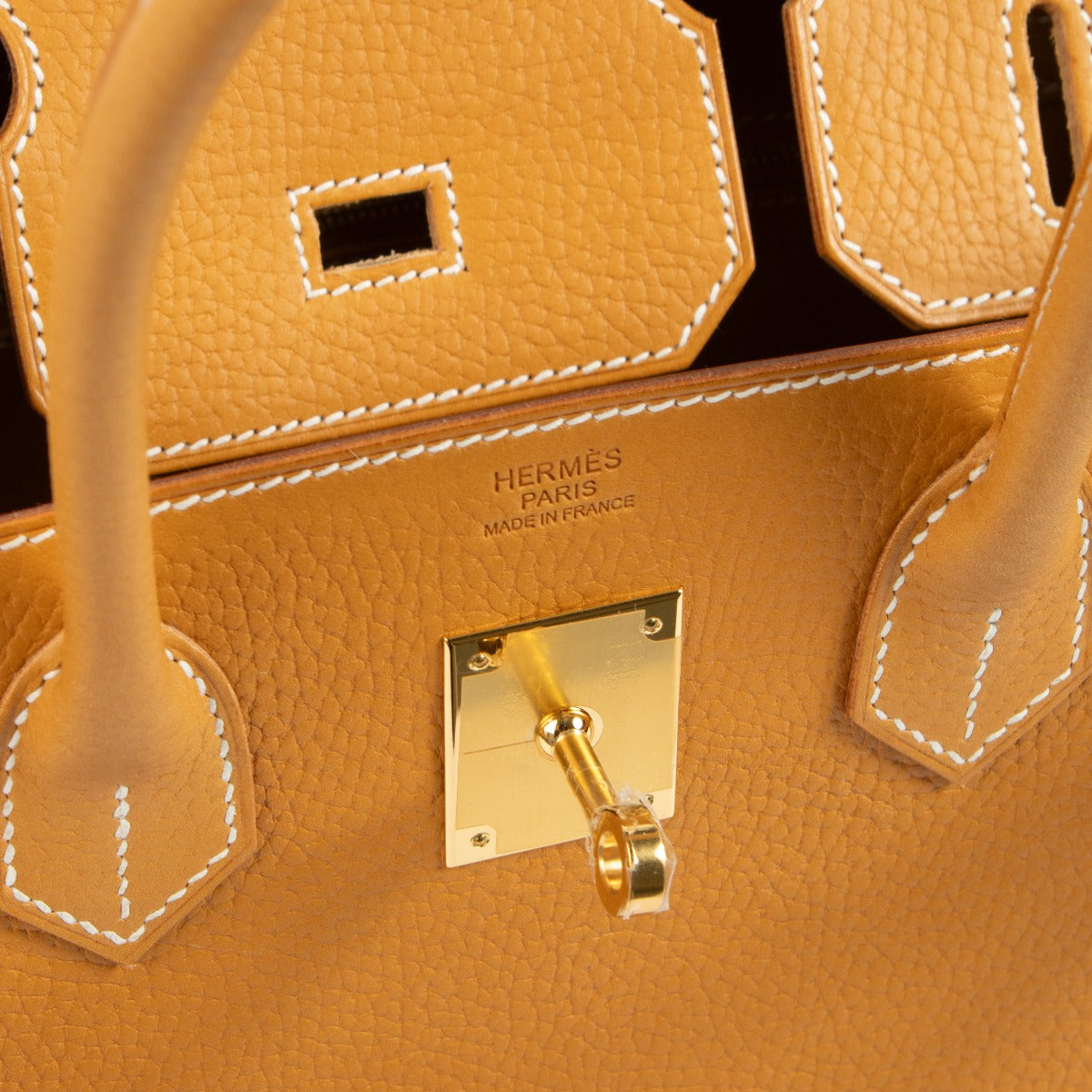 Hermès Birkin 30 Sellier Naturel Sable Vache Naturelle Grainée GHW