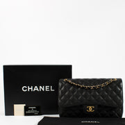Chanel Black Caviar Large Classic Flap Bag