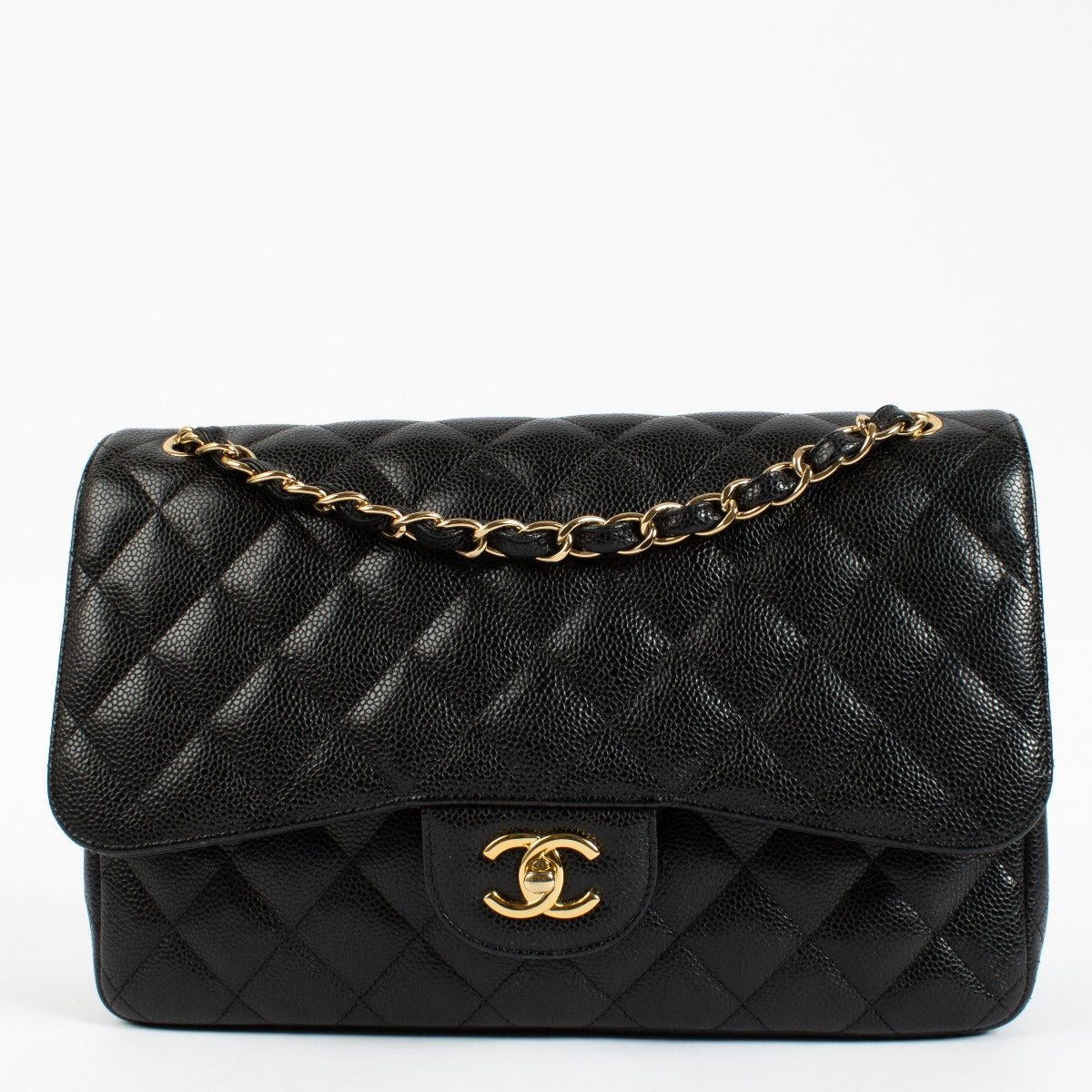 Chanel Black Caviar Large Classic Flap Bag