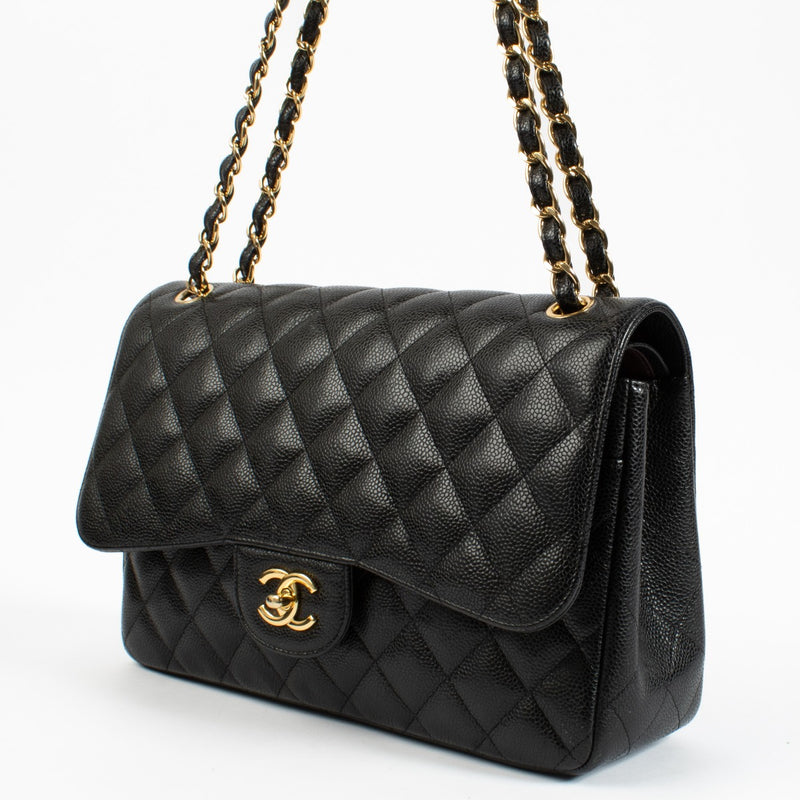 Chanel Black Caviar Large Classic Flap Bag