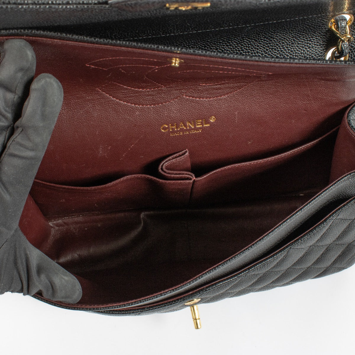 Chanel Black Caviar Large Classic Flap Bag