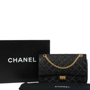 shop 100% authentic second hand Chanel Black Calfskin Medium 2.55 Bag on Labellov.com
