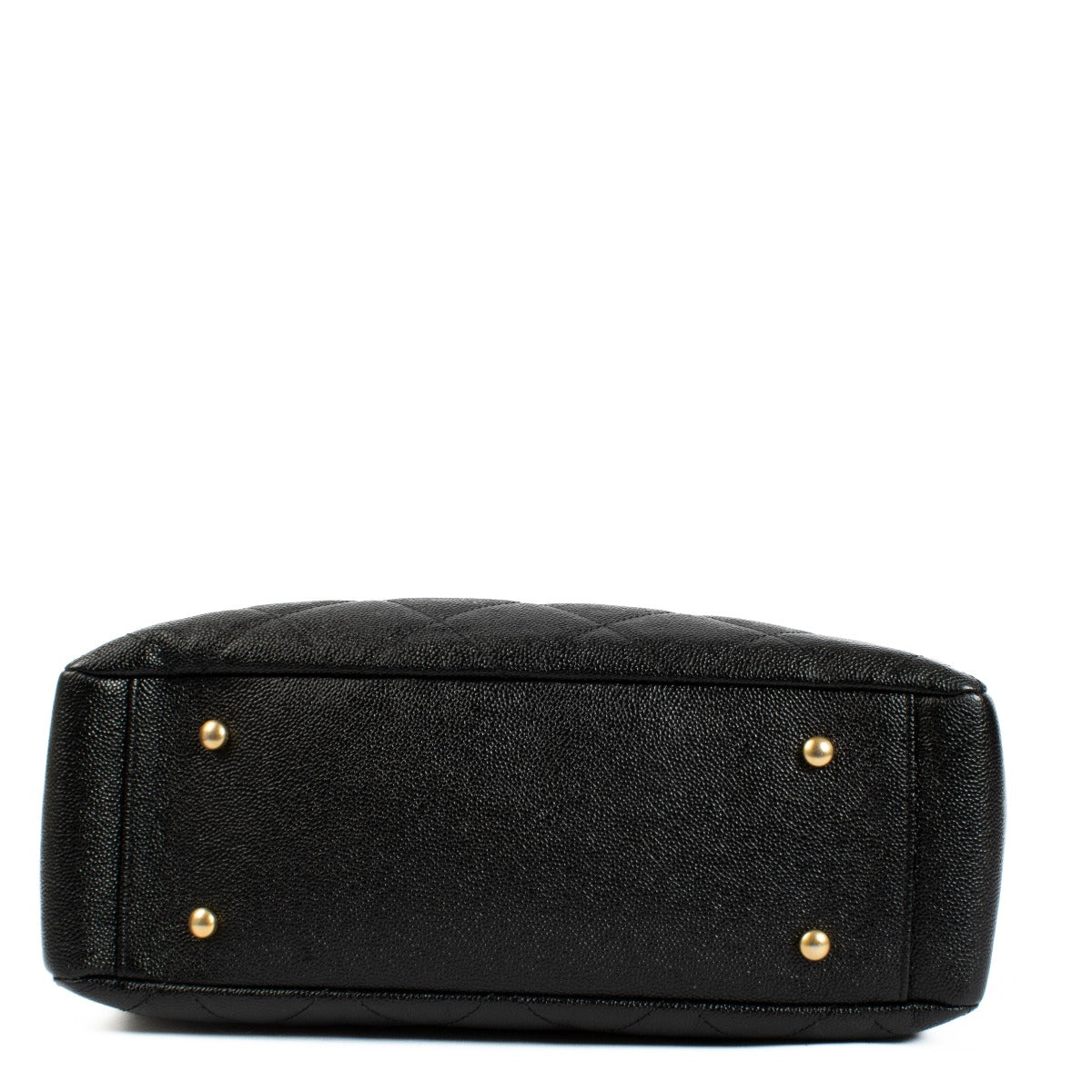 Sac cabas Chanel en cuir de caviar noir
