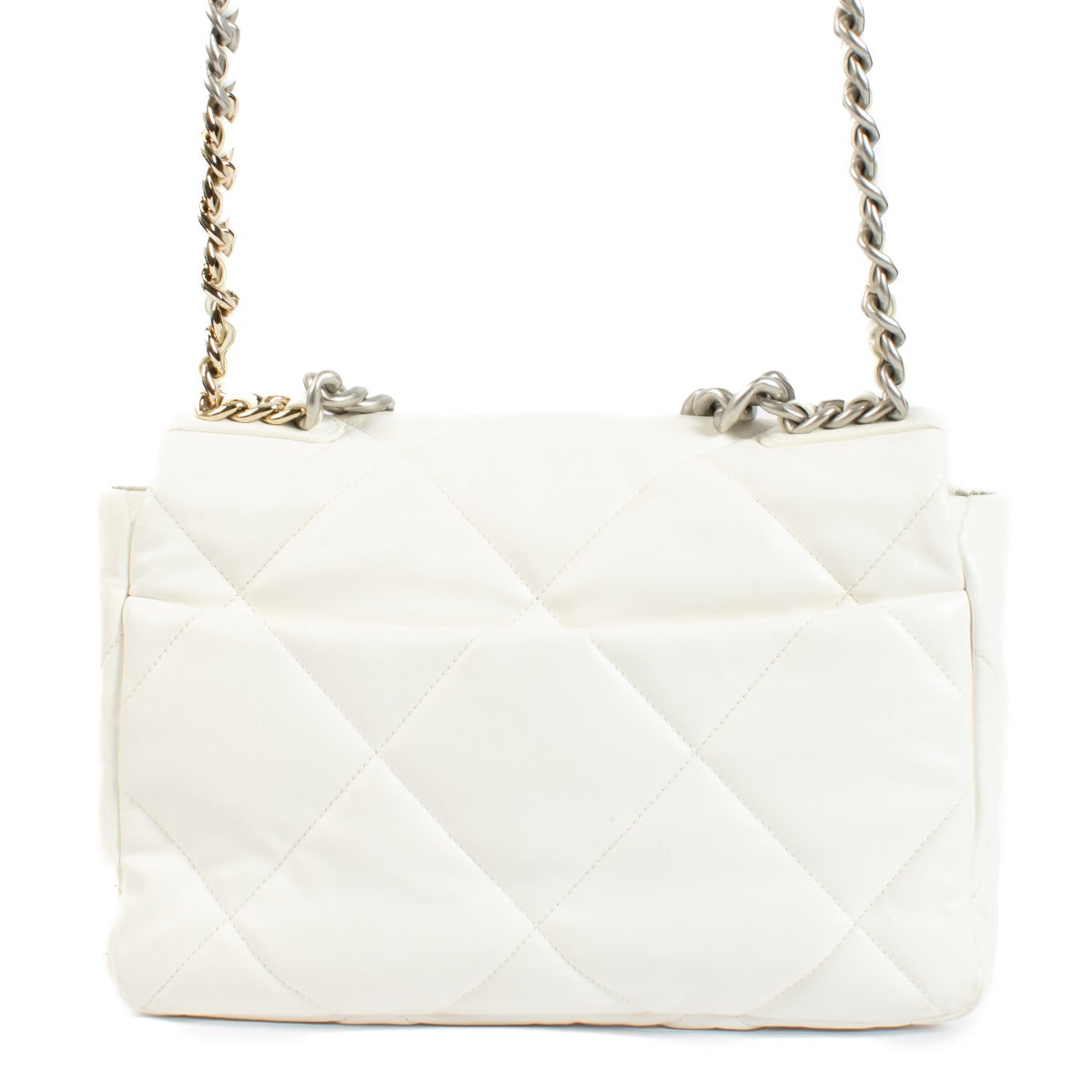 Sac Chanel 19 grand modèle blanc Chanel