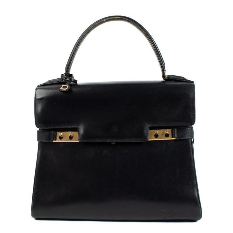 Delvaux Blue Box Calf Tempête MM