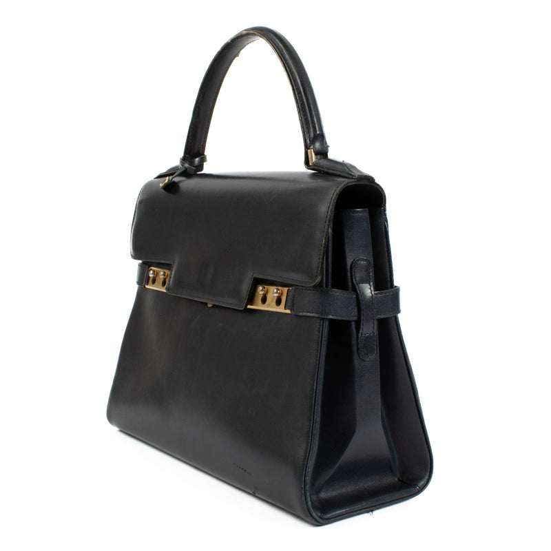 Delvaux Blue Box Calf Tempête MM