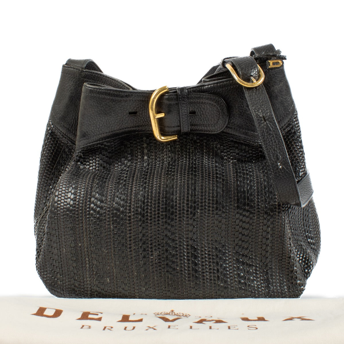 Shop 100% authentic second hand Delvaux Black Nomade Shoulder Bag on Labellov.com