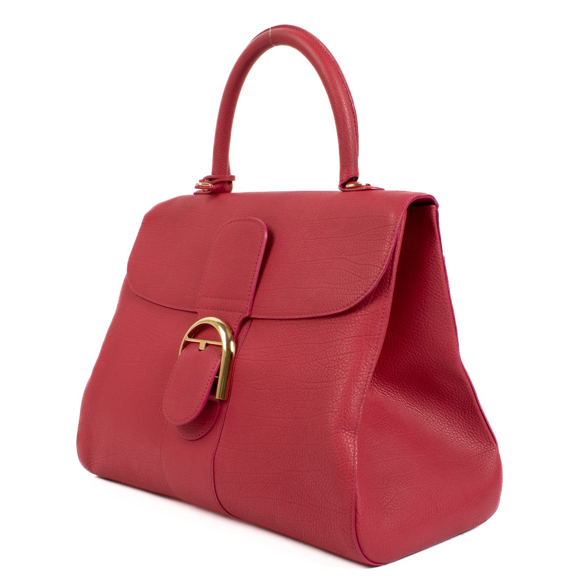 Authentic second hand Delvaux Framboise Crispy Calf Brillant GM Fly Bag on Labellov.com