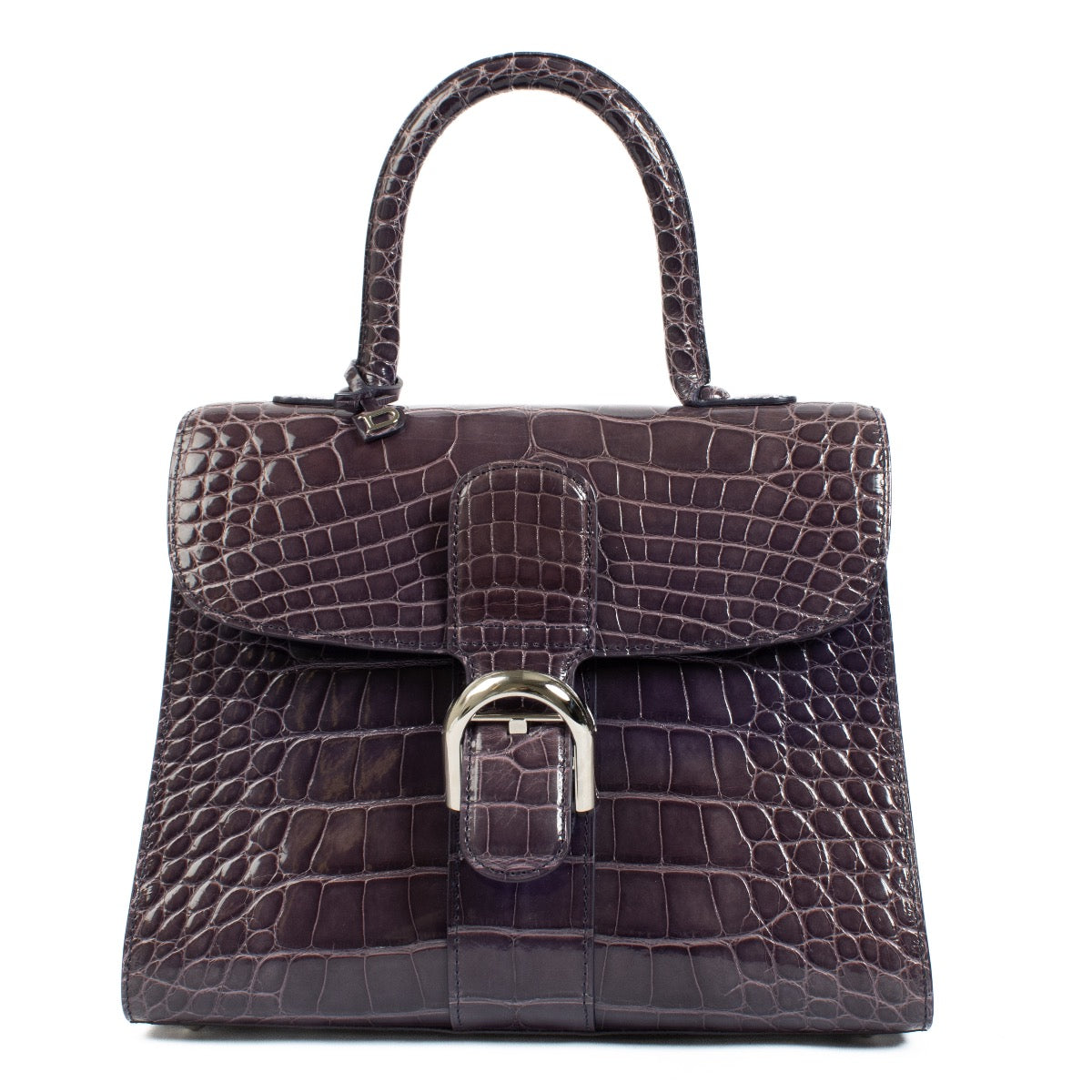 Authentic second hand Delvaux Purple Crocodile Brillant MM on Labellov.com