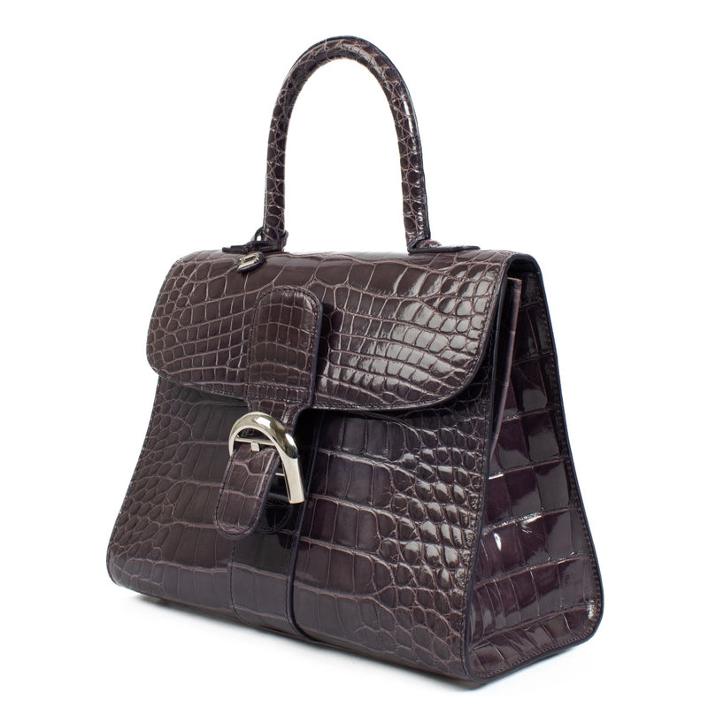 Authentic second hand Delvaux Purple Crocodile Brillant MM on Labellov.com