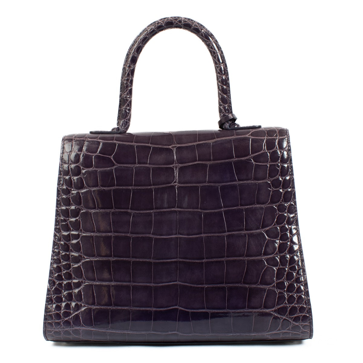 Authentic second hand Delvaux Purple Crocodile Brillant MM on Labellov.com