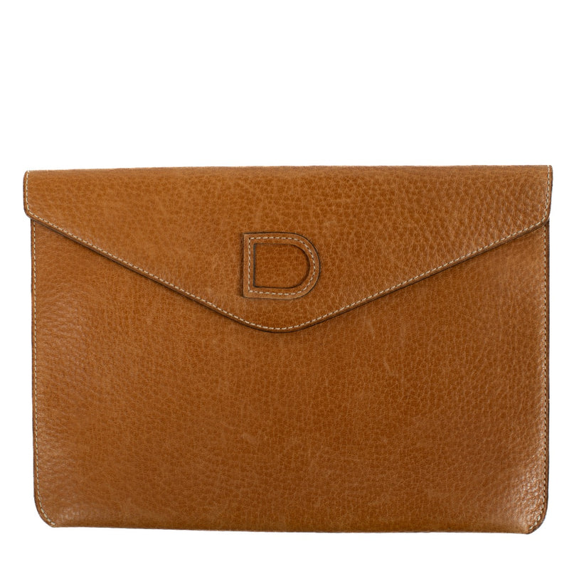 Shop 100% authentic second hand Delvaux Brown Clutch on Labellov.com