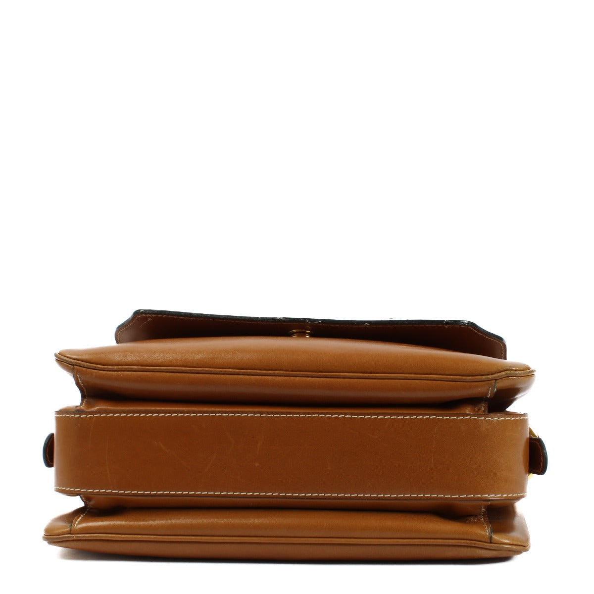 Delvaux Cognac Shoulder Bag, vintage luxury designer handbag in rich cognac leather, featuring a classic design with modern style and a matching mirror.
