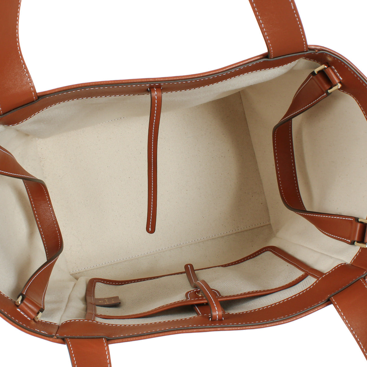 Delvaux Beige Canvas Delight Tote Bag