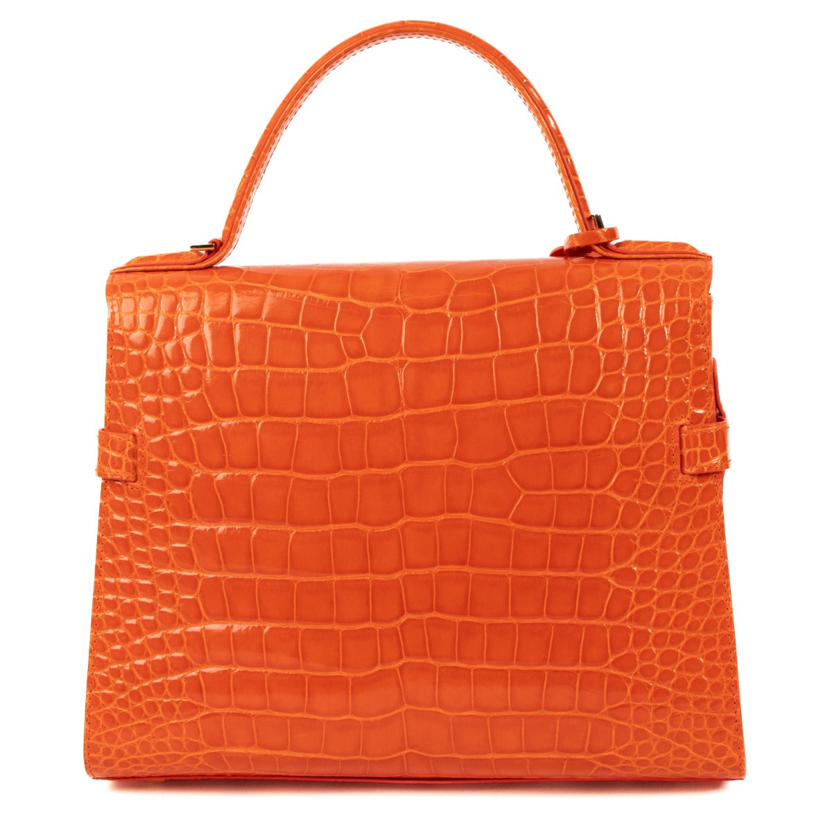 Delvaux Paprika Glanzend Alligator Tempête MM