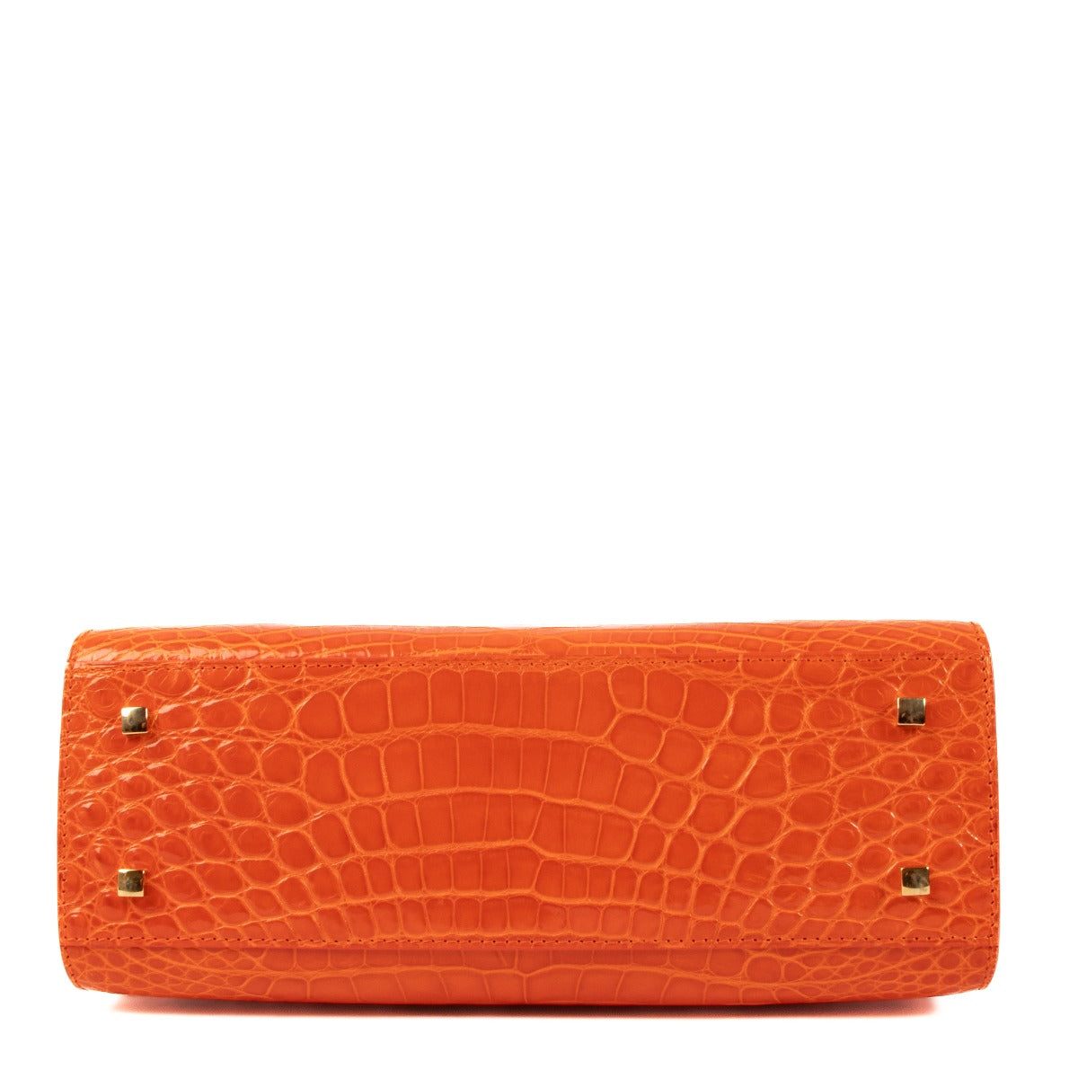 Delvaux Paprika Glanzend Alligator Tempête MM