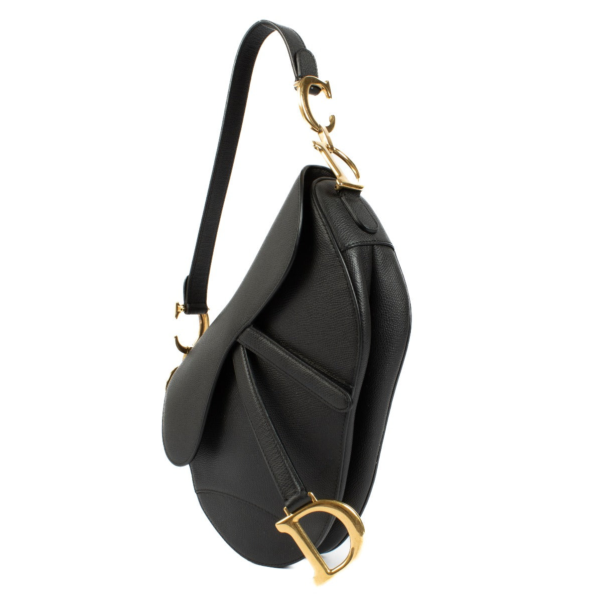 Christian Dior Black Saddle Bag