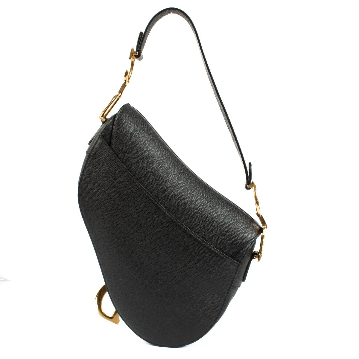 Christian Dior Black Saddle Bag