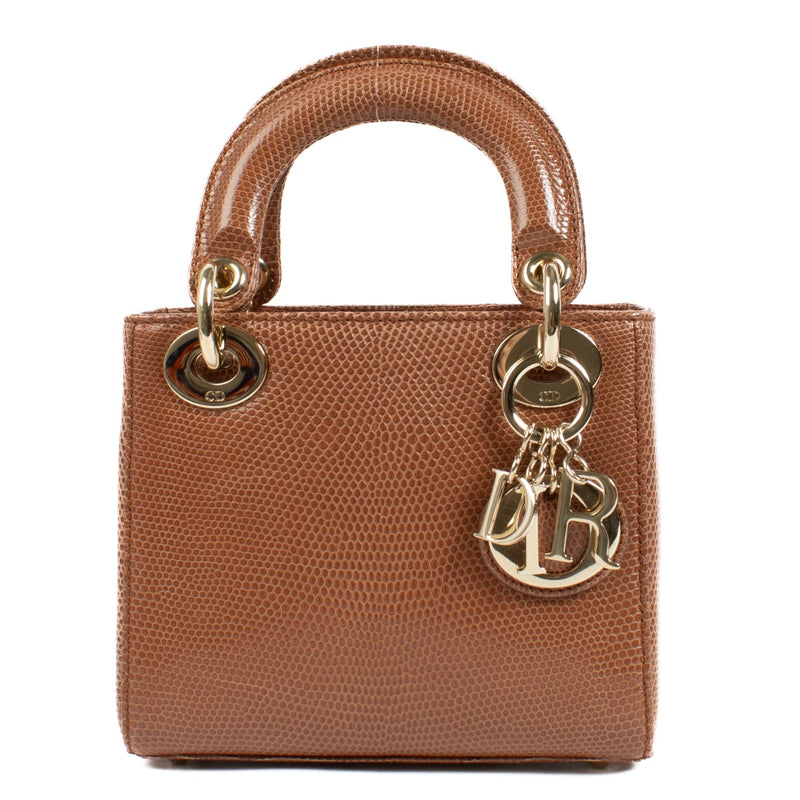 Authentic second hand Christian Dior Lizard Mini Lady Dior on Labellov.com