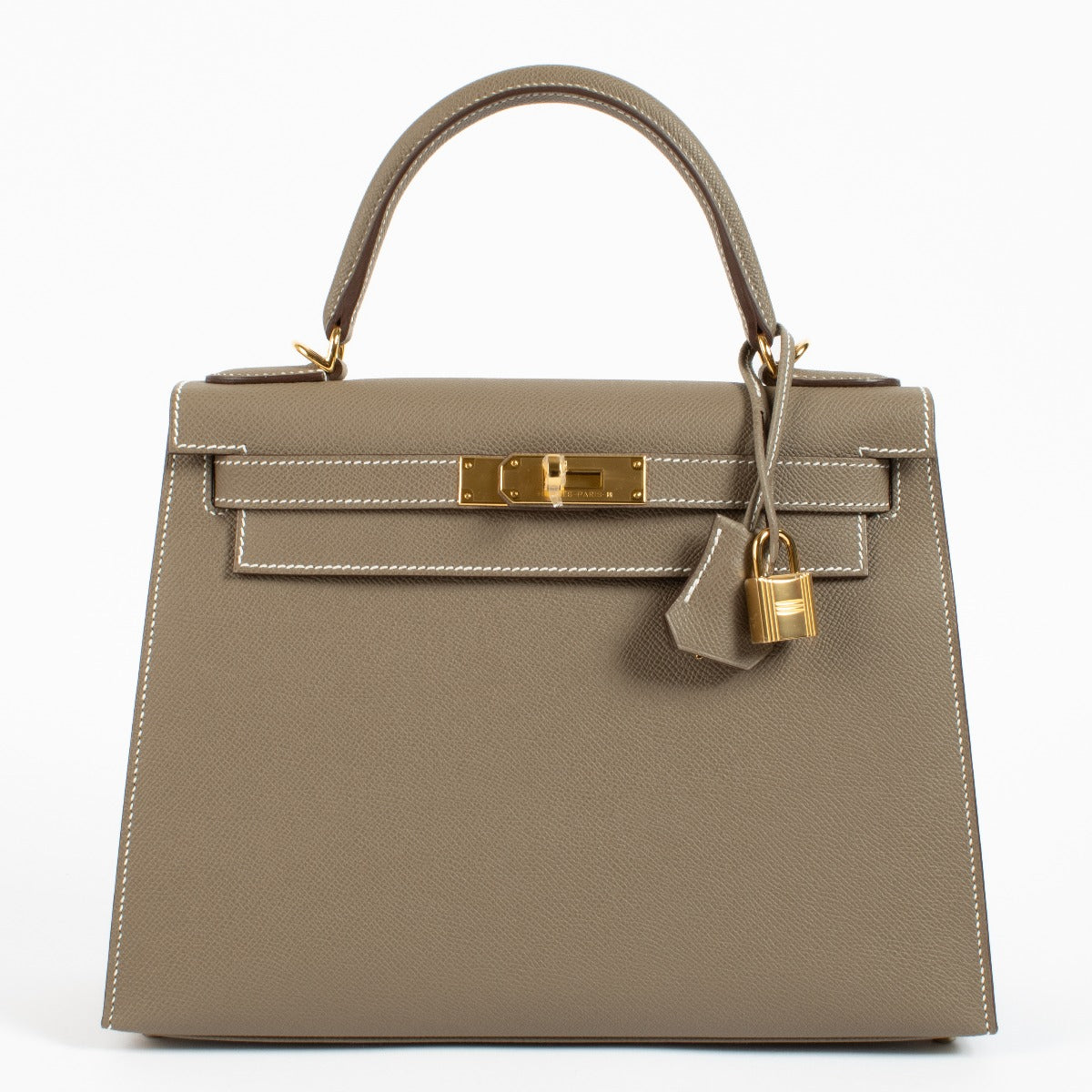 Brand new 2024 Hermès Kelly 28 Etoupe Epsom on www.labellov.com