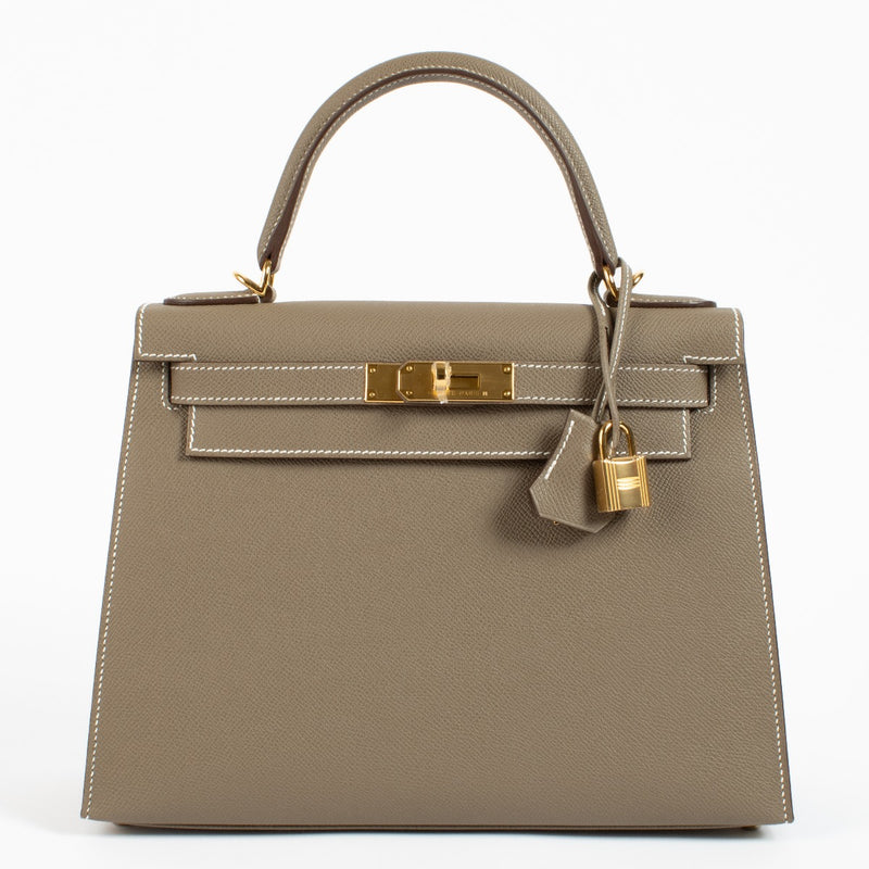 Brand new 2024 Hermès Kelly 28 Etoupe Epsom on www.labellov.com