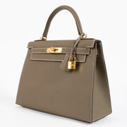 Hermès Kelly Etoupe, hermes kelly 28, hermes kelly brand new
