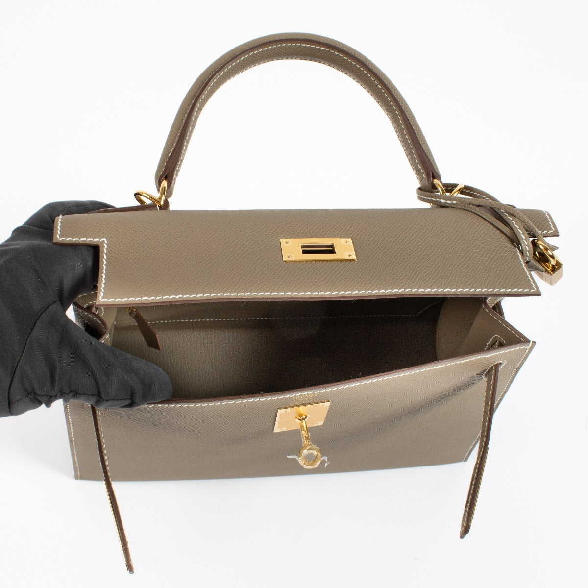 Hermès Kelly 28 Étoupe Epsom GHW
