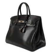 Hermès Birkin 35 Verso Black/Ebene Box PHW