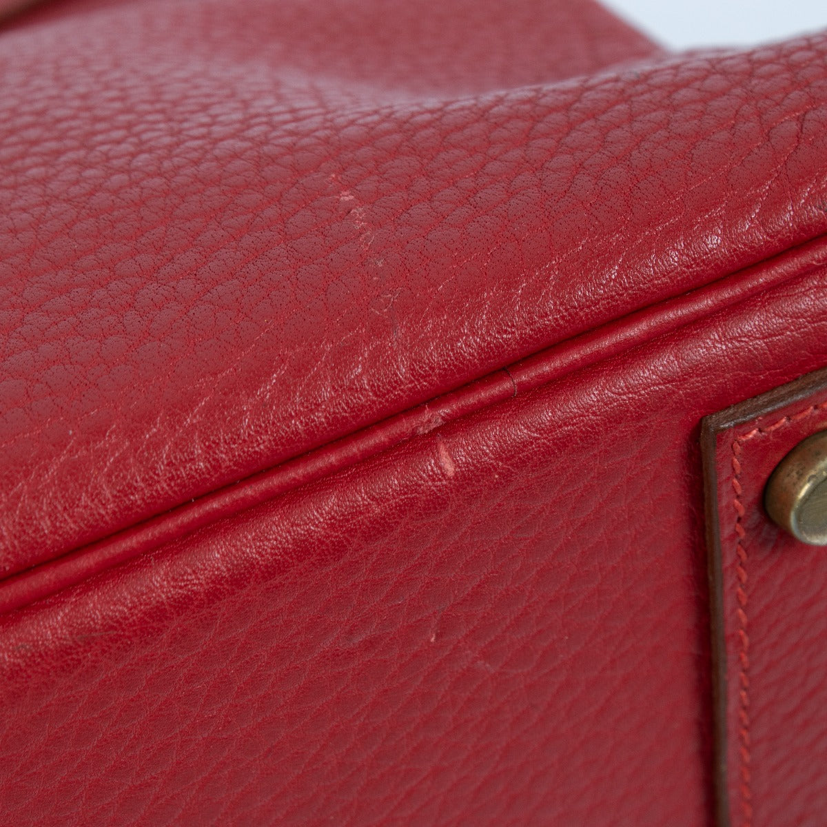 Hermès Birkin 40 Rouge Vif Fjord GHW