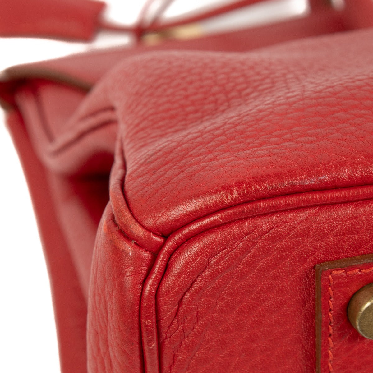 Hermès Birkin 40 Rouge Vif Fjord GHW