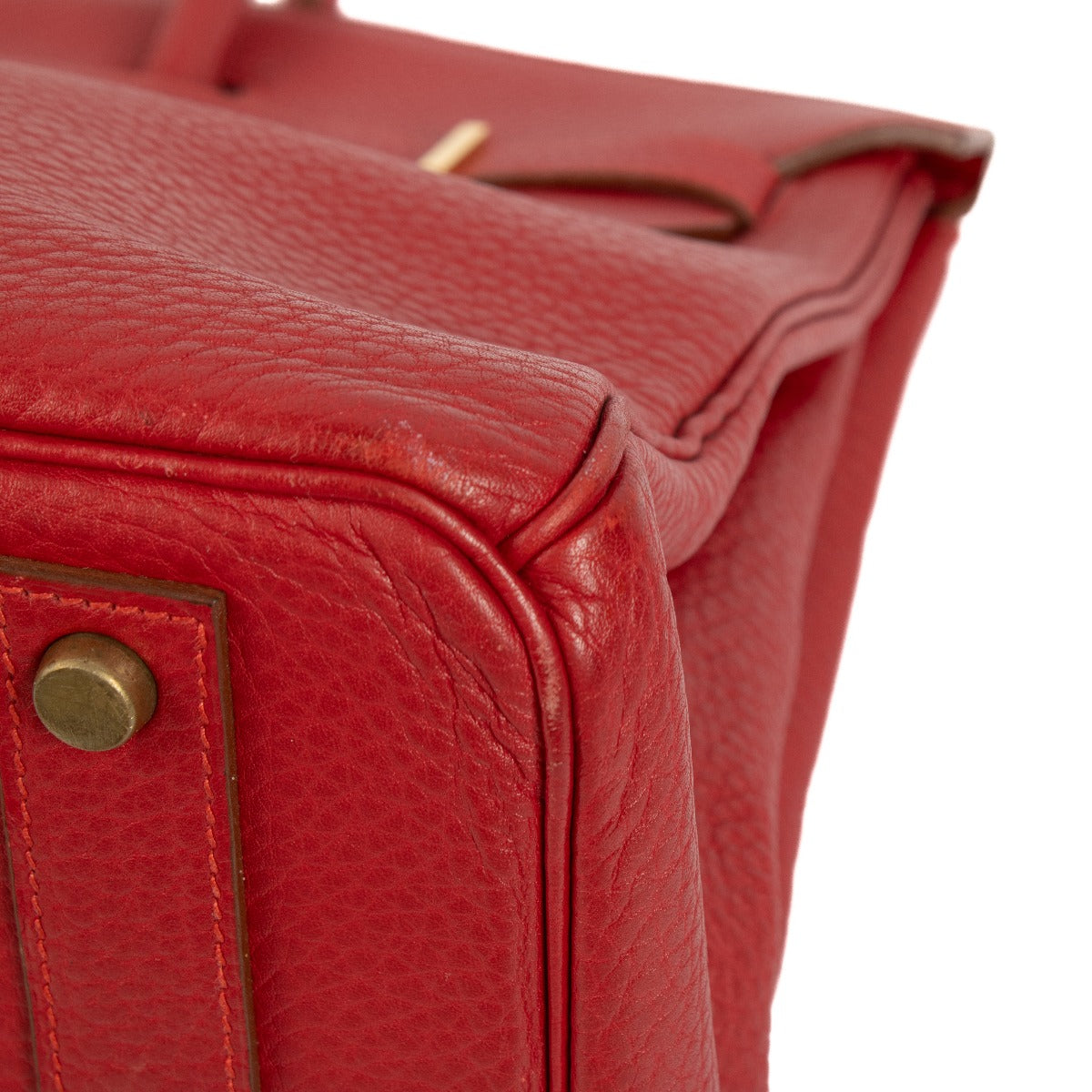 Hermès Birkin 40 Rouge Vif Fjord GHW