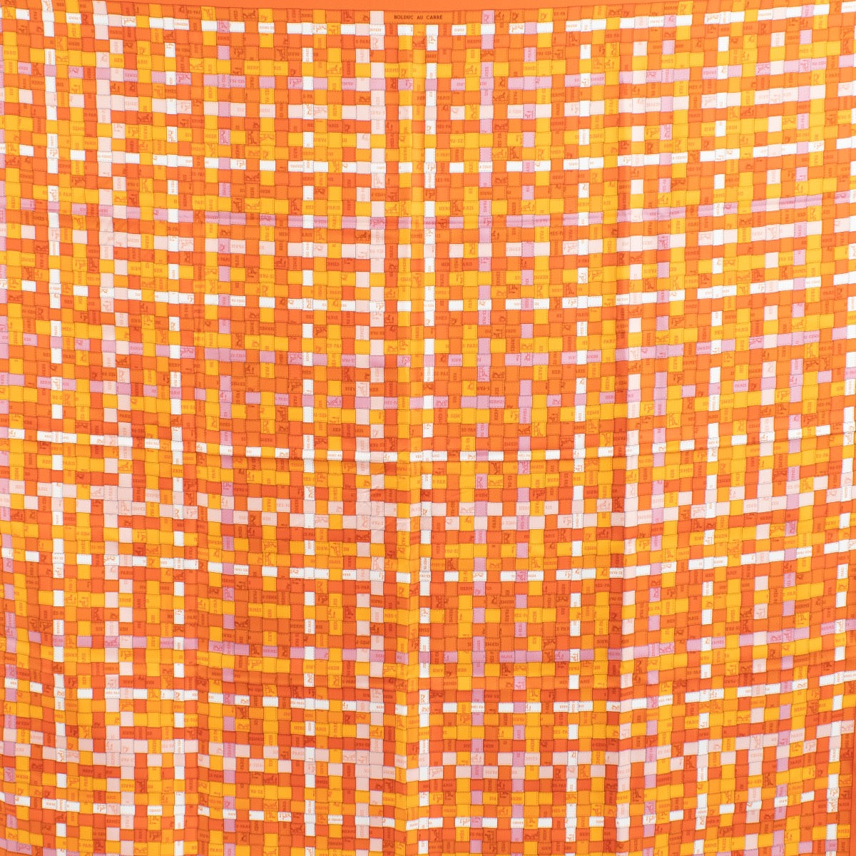 Authentic second hand Hermès Bolduc au Carré Silk Scarf on Labellov.com