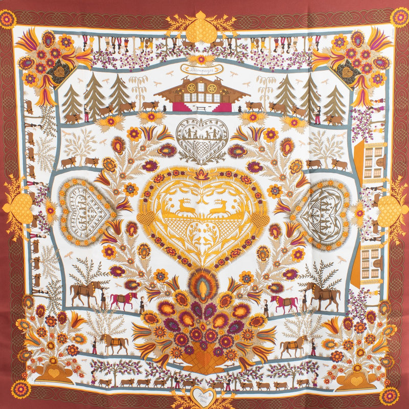 Authentic second hand Hermès Decoupage Scarf on Labellov.com