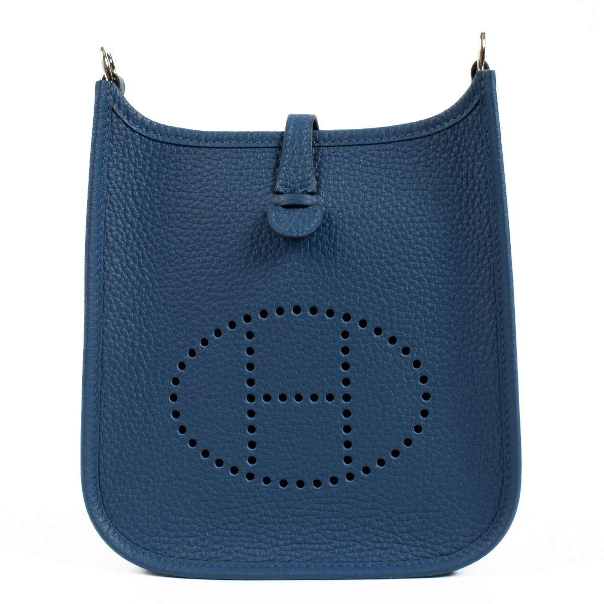 Authentic second hand brand new store fresh Hermès Bleu Tie Evelyne 16 on www.labellov.com