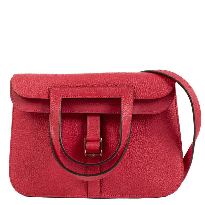 Hermes Halzan 25 Framboise Clemence PHW