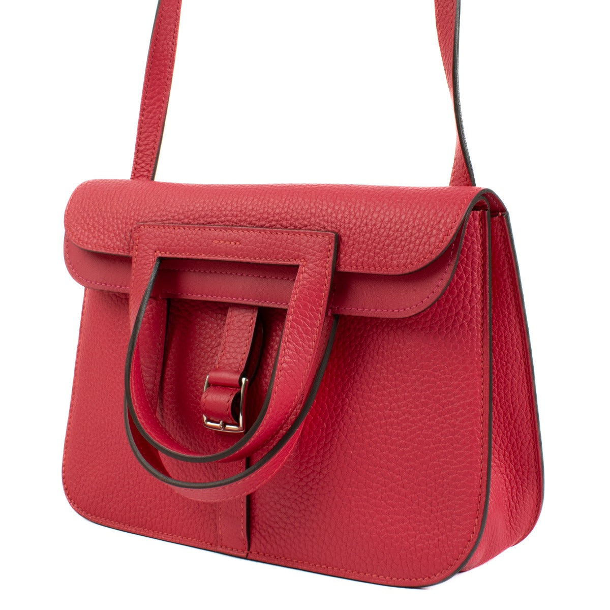 Hermes Halzan 25 Framboise Clemence PHW