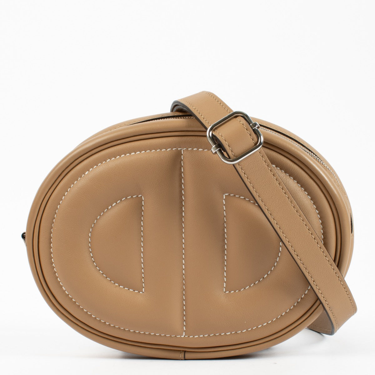 Hermès In-the-Loop Banane Verso Etoupe/Mauve Sylvestre Swift PHW