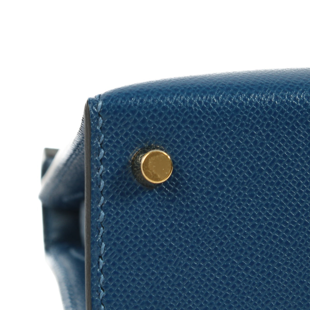 Hermès Kelly Mini II Deep Blue Madame GHW