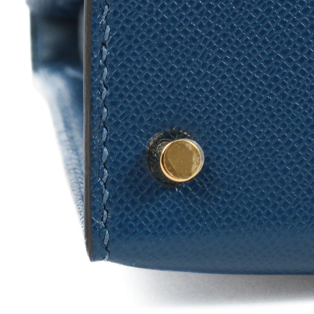 Hermès Kelly Mini II Deep Blue Madame GHW